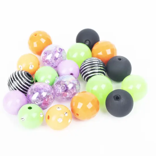 CousinDIY Bubblegum Bead 20mm 20/Pkg-Halloween Mix {3}