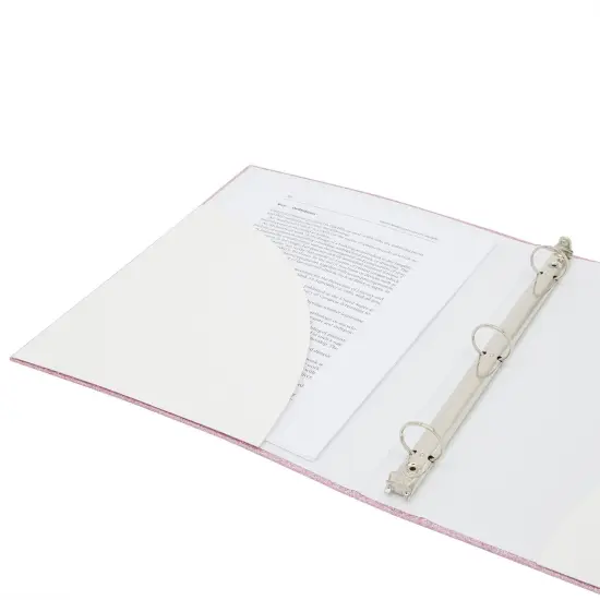 Paper Junkie 2 Pack Sparkly Pink 3 Ring Binder with 2 Inch Rings, Glitter File Folder Pockets for Office Supplies, Planner, Portfolio 350 Sheet Capacity (11 x 12 in) {5}