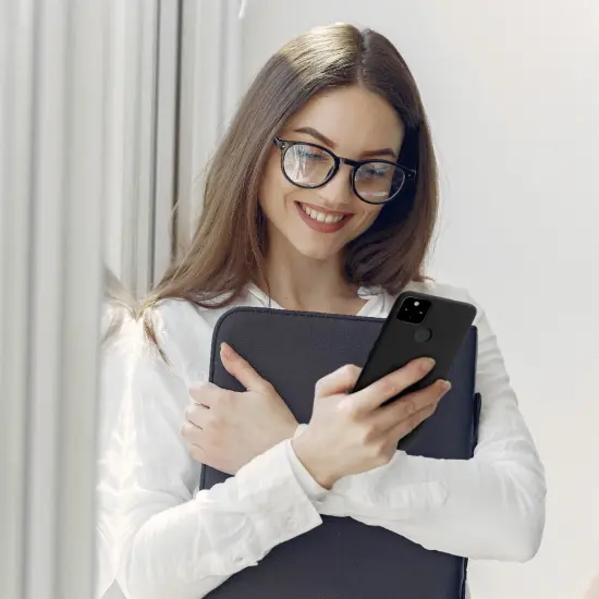 Insten Liquid Silicone Case For Google Pixel 4a 5G (2020)(NOT For Pixel 4a) Soft Microfiber Lined Full Body Protective Slim Cover, Black {7}