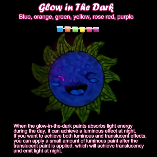 30 Sets Summer Suncatcher Craft Kits Glow in The Dark DIY Window Paint Art Sun Catcher Kits for Home Classroom Party Activities Art Project Party Favors {4}