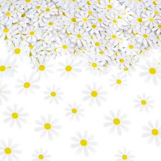 250PCS Daisy Confetti Flower Table Confetti Bridal Baby Shower Decorations Engagement Party Decorations {1}