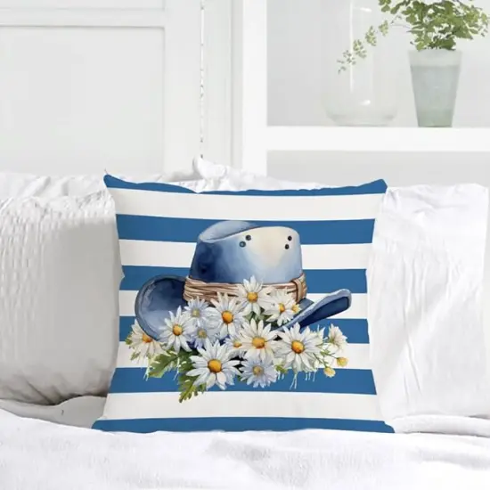 Fathers Day Pillow Covers 18x18 Set of 4 Velvet Dad Throw Pillow Covers Blue I Love You Dad Pillow Cases Cushion Covers Outdoor Sofa Couch Home Decorations Gift for Father Dad Birthday (18) {4}