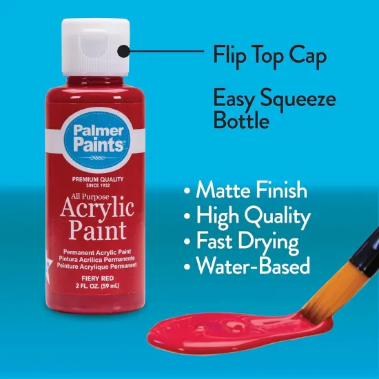 2oz 16 Color Acrylic Paint Set, Perfect Color Selection {5}