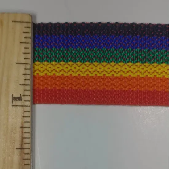 1" Polypropylene Webbing - 20 Continuous Yards Rainbow {2}