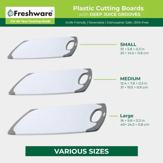 Cutting Boards, One Size, Plastic, Set of 3 {4}