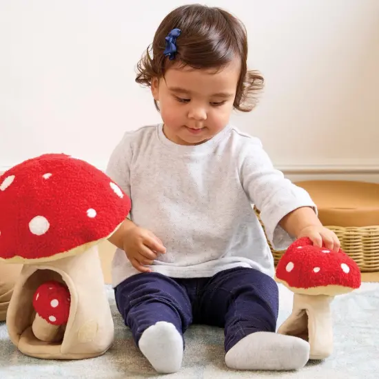 Kaplan Early Learning Company Plush Mushrooms- Set of 4 {4}