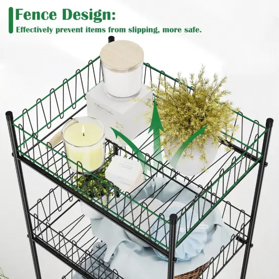 5-Tier Metal Water Bottle Organizer &ndash; Freestanding Floor Storage Rack with Adjustable Baffles, 60.6" Height, Space-Saving Beverage Shelf for Kitchen, Pantry, Living Room (Black) {3}