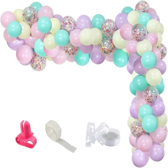 Sweet Ice Cream Party Balloon Arch Garland Pastel Macaron Popsicle Confetti Balloon Summer Ice Cream Theme Party Decor for Baby Bridal Shower Girl Ice Cream Bday Wedding Graduation Party Supplies {1}