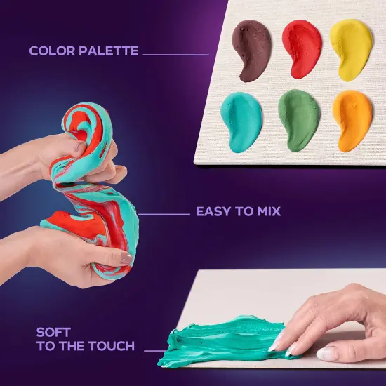 OKTO Sensory Art 3D Painting &ldquo;Sunflowers&rdquo; &ndash; 11.8&rdquo; x 15.7&rdquo; Canvas Kit {5}