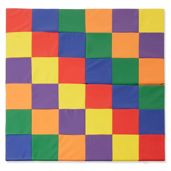 Casafield Play Mat, 58" x 58" Foldable Kids Activity Floor Mat for Infants and Toddlers, Large Padded Playmat, Assorted Colors {3}