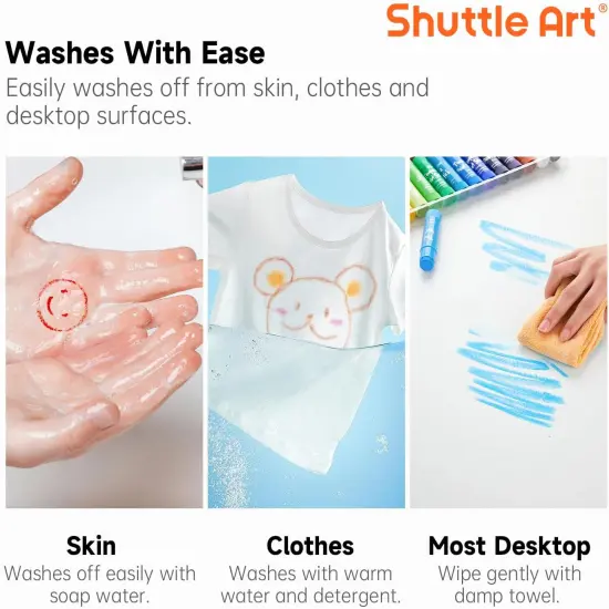 Tempera Paint Sticks,40 Colors Solid Tempera Paint for Kids, Super Quick-drying, Washable, Works Great on Paper Wood Glass Ceramic Canvas {5}