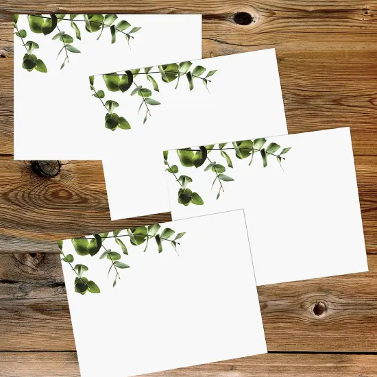 Great Papers! Postcards & Notecards, 4-Up, Elegant Eucalyptus, 10 Microperforated 8.5" x 11" sheets/4 each 5.5" x 8.5" cards per sheet, Printer Friendly {4}