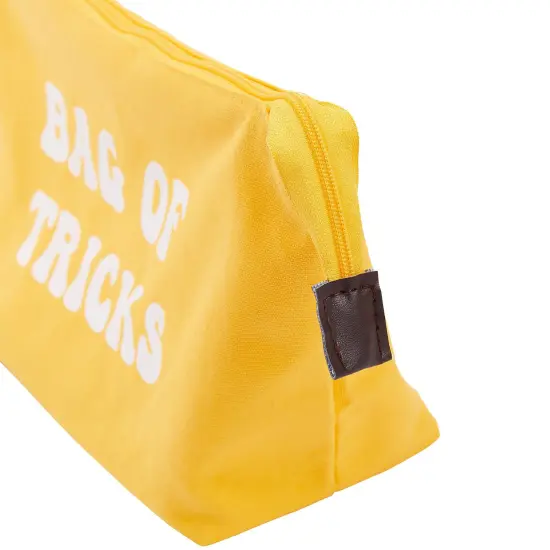 6 Pack Small Canvas Makeup Bags with Zipper for Women, 3 Colors/Designs (8 x 4 x 6 In) Multicolor {6}