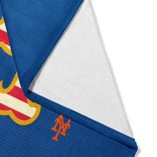 MLB Celebrate Series Silk Touch Sherpa Throw Blanket 50&times;60 Inches New york mets {5}