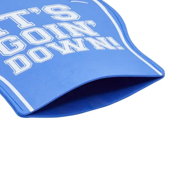 2 Pack Blue Foam Fingers #1, It's Goin' Down for Sports Fan Accessories, Cheering, Party Favors, 17.5 Inch Giant Foam Hand {6}