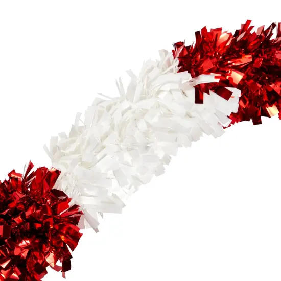 Bright Creations 2 Pack Giant Christmas Candy Cane Decorations, Outdoor Red and White Tinsel Decor for Xmas Holiday, Festive Giant Candy Cane for Christmas Celebration (50 In) {5}