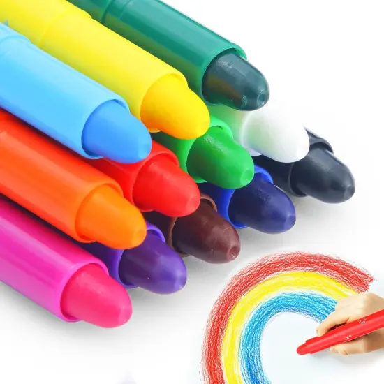 12 Colors Tempera Paint Sticks,Solid Tempera Paint for Kids, Washable Paint, Quick-Drying, No Mess Paint Sticks for Kids and Toddlers {1}