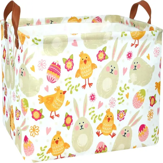 Large Easter Baskets for Kids Personalized Baby Girl Easter Basket Cute Teen Boy Spring Decor {1}