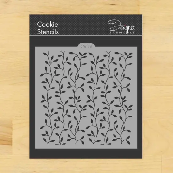 Climbing Vine Cookie & Craft Stencil | CM193 by Designer Stencils | Cookie Decorating Tools | Baking Stencils for Royal Icing, Airbrush, Dusting Powder | Craft Stencils for Canvas, Paper, Wood | Reusable Food Grade Stencil {4}