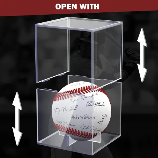 Baseball Display Case, Baseball Holder Display Case, Acrylic UV Protected Baseball Case for Display, Baseball Display Case for Autographed Baseball {4}