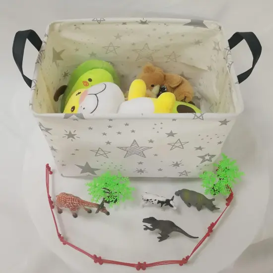 Summer Storage Basket Nursery Laundry Basket Laundry Hamper with Handles,Baby Toys Storage Box and Bins Toys Gift Basket for Boys and Girls {3}