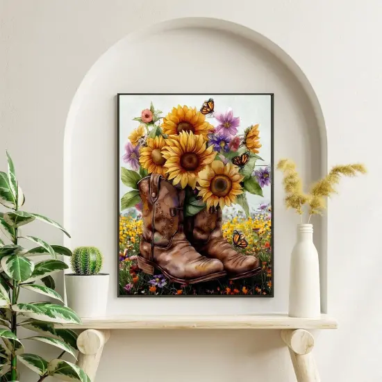 Diamond Painting Kits for Adults- 5D Sunflower Flowers Diamond Art Kits for Adult {4}