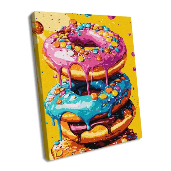 Painting by Numbers kit Delicious donuts KHO5720 {2}