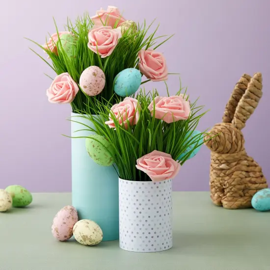 Juvale 100 Pack Pink Artificial Flowers - 3 Inches, Fake Roses for Wedding, Bridal Shower & Valentine's Day Decorations, Arts and Crafts {3}