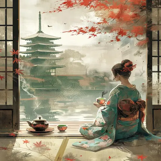 Paint by Numbers for Adults Beginners Home Acrylic Paint by Numbers Kits for Kids on Canvas 16x20 inch, Japanese Tea {1}