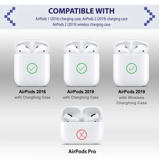 Marble Case for Airpods 2 & 1, Glossy Soft TPU Protective Smooth Cover with Portable Keychain, Supports Wireless Charging, Shockproof & Anti-Scratch, Shinny White Marble by Insten {7}