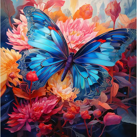 Butterfly Paint by Numbers Kit for Adults,Adult Paint by Number Kits on Canvas,Butterflies Paint by Number Kit Perfect for Gift Home Wall Decor(16x20inch) {1}