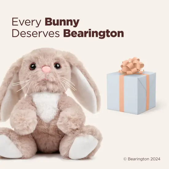 Bearington Boomer The Stuffed Bunny, 10.5 Inch Stuffed Bunny Plush, For Ages 1-14 Brown {5}