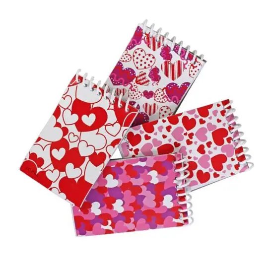 Heart Notebooks 4 Inch Mini Notepads 8 Pieces Per Unit {2}