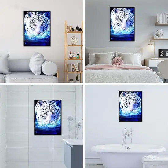 Tiger Diamond Art Kits for Adults, Full Drill 5d Diamond Art Animals Diamond Art Kits Gem Art Painting Rhinestone for Home Wall Art Decor 30x40 cm {3}