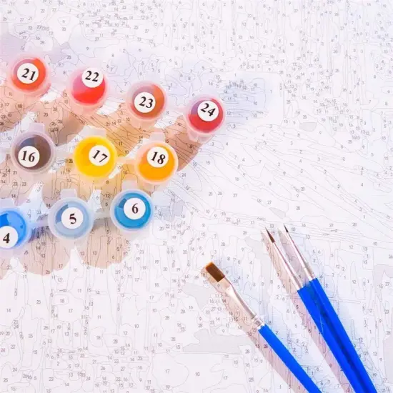 Paint by Number for Adults Kids Beginner, Paint by Numbers Kits on Canvas Painting Kits for Art Crafts Gift, Colorful Lion 16x20inch {3}