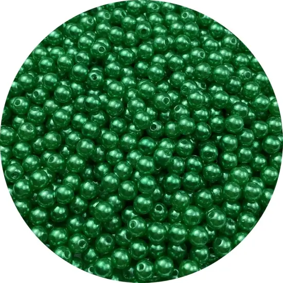 800pcs Pearl Beads 6mm Round Pearl Beads with Hole for DIY Bracelet Necklace Jewelry Making Supplies Handmade Craft(Green) {1}