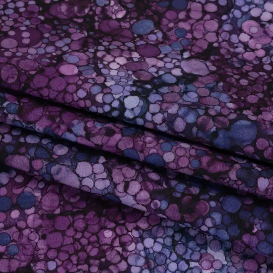 1 Yard Northcott Amethyst Bubbles Printed Quilting Cotton Fabric 43 Inches Wide {1}