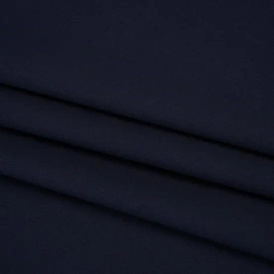 1 Yard Navy Blue Silky Stretch Cotton Blend Poplin Cotton 42 Inch Wide {1}