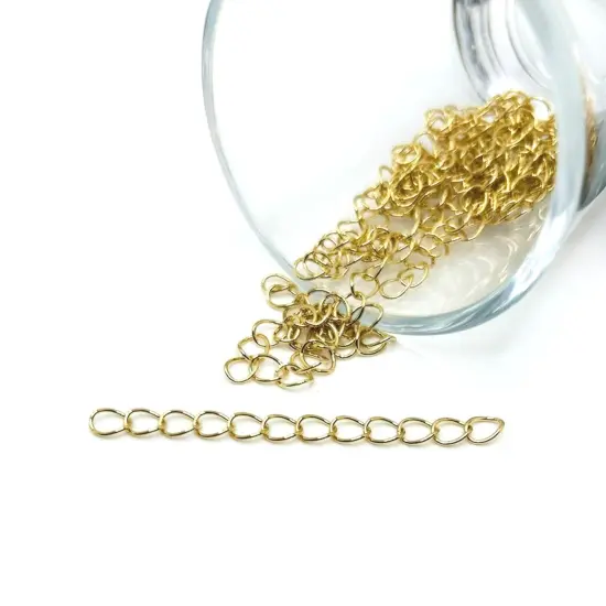 KC Gold Iron Necklace Extenders, 5cm {1}