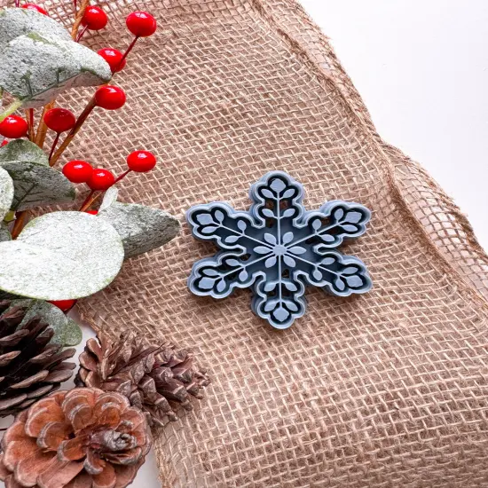 Scandinavian Folk Christmas Ornament Clay Cutters | Snowflake | Ornament {4}