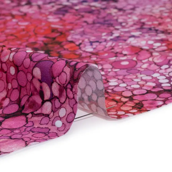 1 Yard Bubble Tea Bubbles Quilting Cotton Fabric Bliss Collection Purple Pink Red 43 inch Width {2}