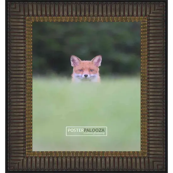 Photo Size Museum Black Picture Frame - UV Acrylic, Foam Board Backing, Hanging Hardware {3}