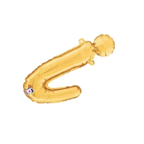 Betallic&reg; 14 inch Script Letter I Gold Air Fill Only {4}