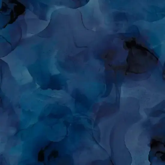 Blue Midnight Aura Watercolor Blender Wideback Cotton Fabric per yard {1}
