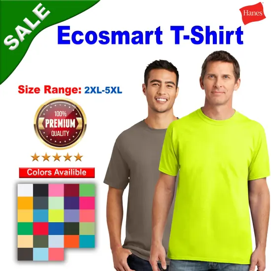 Hanes&reg; Ecosmart Crewneck Short Sleeve T-Shirt White {2}
