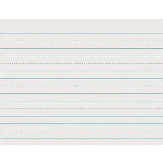 Newsprint Handwriting Paper, Skip-A-Line, Grade 1, 1" x 1/2" x 1/2" Ruled Long, 11" x 8-1/2", 500 Sheets {1}