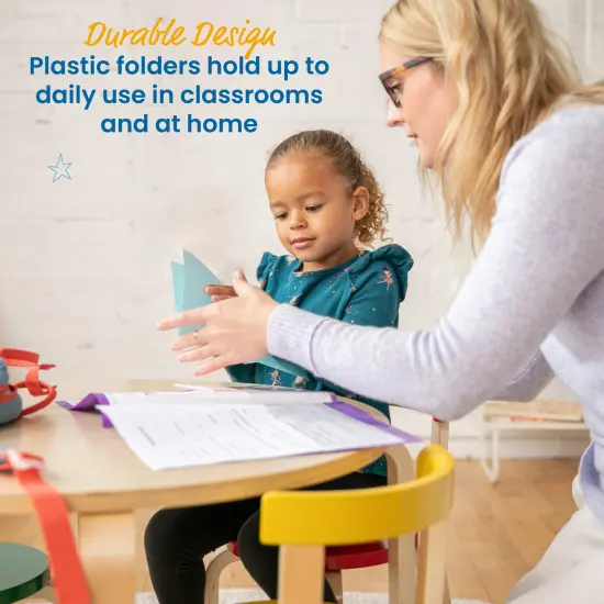 2-Pocket Parent-Teacher Classroom Communication Folder, 36-Piece Bright Purple {5}