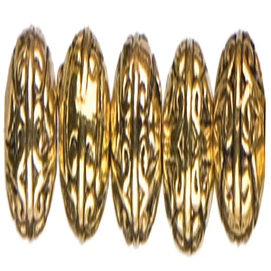 CousinDIY Jewelry Basics Metal Beads 8mm 24/Pkg-Gold Scroll {3}