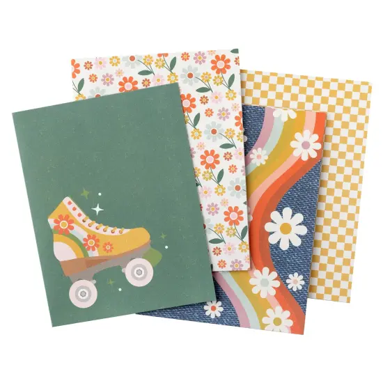 American Crafts A2 Cards W/Envelopes (4.375"X5.75") 40/Box-Jen Hadfield Groovy Darlin' {6}