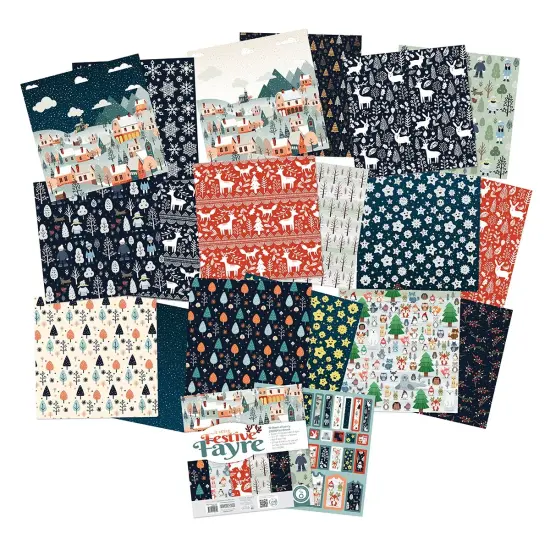 Tonic Studios Art Pad 12"x12"-A Very Festive Fayre {5}